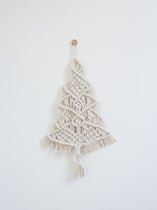 Macramé kerstboom - Wandkerstboom - Hang hem aan de muur - Handgemaakt