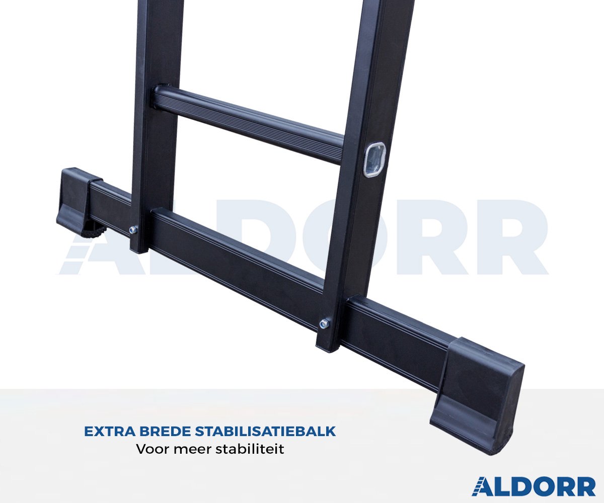 ALDORR Professional - Vouwladder 4 x 6 treden zonder platform - Aluminium - 3,10 meter – foto 5