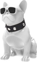 Bulldog Draadloze Bluetooth Luidspreker - Draagbare Muziekspeler - Subwoofer - Wit