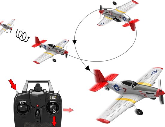 Mini avion Vitafa® RC - Avion contrôlable - Pour enfants et adultes - Avion