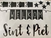 Stijlie kids Herbruikbare raamsticker Welkom Sint & Piet