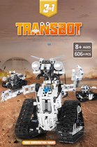 DW4Trading Draadloos Bestuurbare Robot Transbot 3 in 1 met Motor - 606 stukjes - Compatibel met Grote Merken