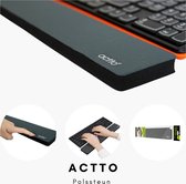 Actto - Polssteun toetsenbord - Polssteun - Polssteun computer - Thuiswerken - Wrist support - Ergonomisch - Zwart - Polssteun laptop - Laptop - Computer