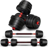 SOUTHWALL dumbell set tot 15kg – halterset – fitness gewichten – verstelbare gewichten - halterstang
