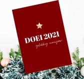Kerstkaarten XL formaat 12 stuks | Doei Corona, Doei Hamilton, Doei 2022 | Nieuwjaarskaart | Feestdagenkaart
