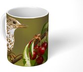 Mok - Koffiemok - Vogel op een tak - Mokken - 350 ML - Beker - Koffiemokken - Theemok