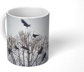 Mok - Koffiemok - Vogels in een boom - Mokken - 350 ML - Beker - Koffiemokken - Theemok