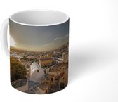 Mok - Zonsondergang over Pyrgos Santorini - 350 ML - Beker