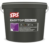 Sps Easytop Muurverf Extra Mat 4 Liter Op Kleur Gemengd: 100% Wit