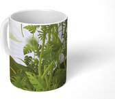 Mok - Groene tekening van Afrika met wilde dieren - 350 ML - Beker