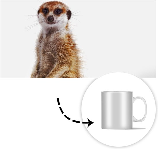 Mug - Suricate - Animaux - Fourrure - 350 ML - Tasse - Cadeau Sinterklaas - Cadeaux de Noël - Cadeaux de chaussures - Cadeaux à distribuer