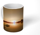 Mok - Zwaan - Zonsondergang - Horizon - 350 ML - Beker