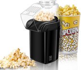 Minijoy Popcorn Machine Heteluchtsysteem - Vetvrije Popcorn Maker - 1200W – Zwart – Klaar in 3 Minuten - Valentijn