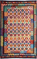 Kelim - Afghaanse kelim - vloerkleed - 172 x 251 cm -  handgeweven - 100% wol - handgesponnen wol