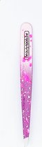 BeautyTools LIMITED EDITION Epileerpincet PRECISION - Pincet met Schuine Bek Voor Wenkbrauwen - Purple Rain - Tweezers (9.5 cm) - Inox (BT-2151)