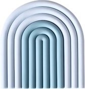 Sous-verre Minter® - Design moderne - Dissipation thermique en Siliconen - Blauw