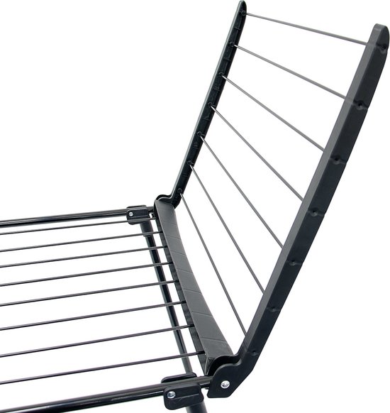 Leifheit Staand Droogrek Classic Siena 150 Easy Aluminium, Robuust Wasrek Voor Binnen En Buiten Vleugelwasdroger Met 15 M Drooglengte