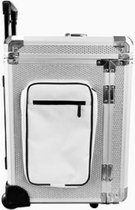 Pedicure koffer/trolley - Professional Pedicure Case - Zilver Glitter