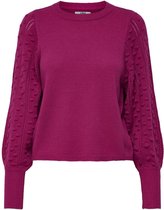 Jacqueline de Yong Trui Jdyclara L/s Pullover Knt 15241371 Festival Fuchsia Dames Maat - XL