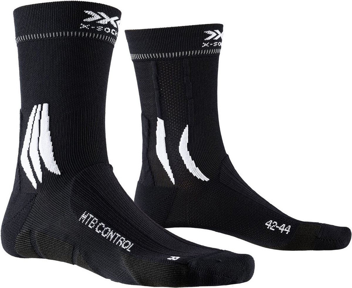 X-Socks MTB Control Socks - Black/White - 42-44