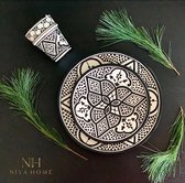 Niya Home Aardewerk Zwarte Dinerbord
