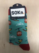 SOKn. trendy sokken WINTERSPORT maat 35-41 (ook leuk om kado te geven !)
