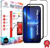 Apple iPhone 13 Pro Max OMAZU 3D Tempered Glass Screenprotector(Full Screen) 2-pack, Handige installatie applicator