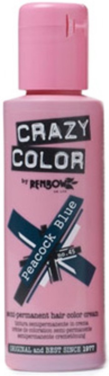 Crazy Color Peacock Blue 100ml - Haarverf