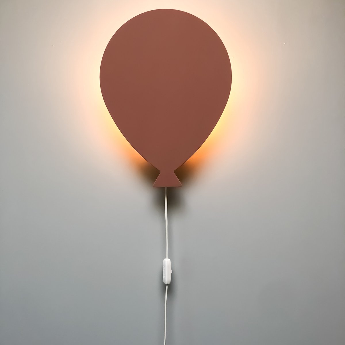 Houten wandlamp kinderkamer | Ballon - Roze (OUD) | toddie.nl | bol.com