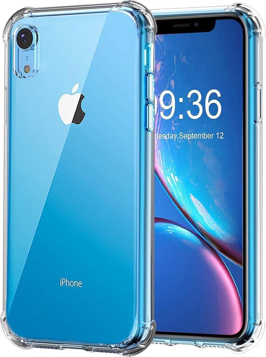 Pure Diamond iPhone XR Hoesje Shock Proof Case Transparant Hardcase Hoesjes Back Cover Hoes Extra Stevig