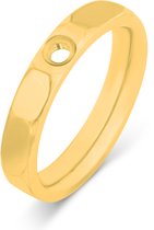 Melano Twisted - Ring - Goudkleurig - Maat 56 - Tine