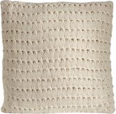 Giftdecor Zitkussen Boog 60 X 60 Cm Wol Crème
