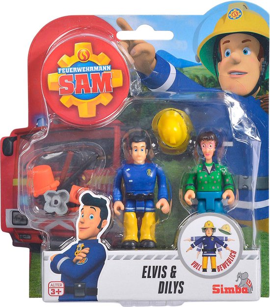 Brandweerman Sam Speelfiguren - Elvis en Dilys