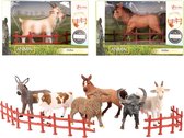 Toi Toys Boerderij dieren met hek (1 stuk) assorti