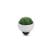 Melano Twisted - Setting - Zilverkleurig - Green - Shimmer