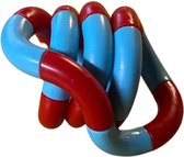 Tozy Teezer Tangl - Stress verlagende fidget toy - Fidget Toys - Blauw Rood - Voor jong en oud