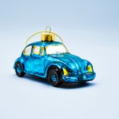 Wolfsburg Christmas Cars - 1st. Blauw - Originele kerstballen - Leuke kerstdecoratie - Kerstauto's  in 3 kleuren