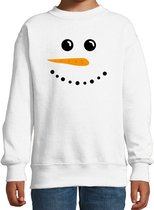 Sneeuwpop foute Kersttrui - wit - kinderen - Kerstsweaters / Kerst outfit 14-15 jaar (170/176)