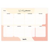Studio Faeve Weekly Planner | Wekelijkse planner | Agenda | A4 | Uniek design | Afscheurbaar