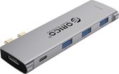 ORICO Aluminium 5-in-1 USB-C hub - 3x USB 3.0, HDMI 4K@30Hz en USB-C 100W PD/Thunderbolt 3