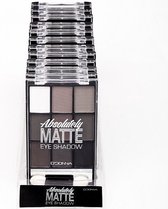 D'Donna - Absolutely Matte Grey Oogschaduw Palette - 9 grijs, bruin, taupe en creme tinten