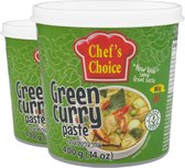 Chef's Choice - Green Curry Pasta (groene currypasta) - per 2 st. x 400g verkrijgbaar