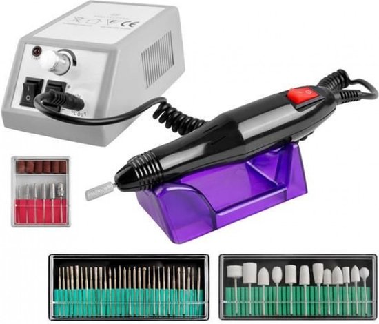 Nagelfreesmachine Manicure Pedicure + 54 Cutter - Professionele Nagelfrees Machine