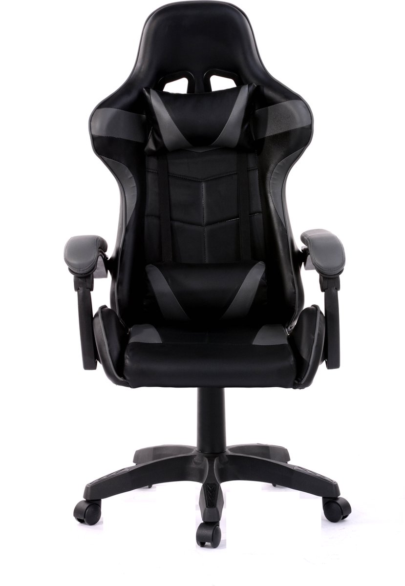 Gamestoel Cyclone Bureaustoel Zwart Grijs Ergonomisch - afbeelding 3