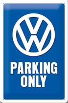 3D metalen wandbord "VW Parking Only" 20x30cm
