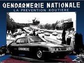 metalen reclamebord Citroën SM gendarmerie nationale 30x40 cm