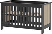 Cabino Baby Bed / Ledikant Reno 60x120 cm Verstelbare Bodem - Zwart