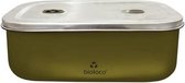 Lunch box bioloco inox 20cm x 13.5cm x 7cm - Kaki/Vert olive