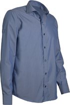 Giovanni Capraro Overhemd | heren overhemd | met stretch | Blauw | l