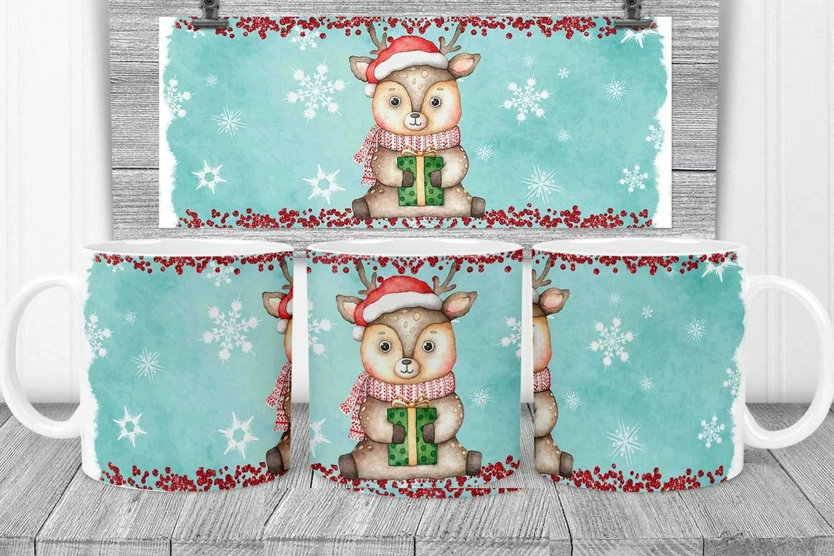 Kerstmok - Cute Reindeer